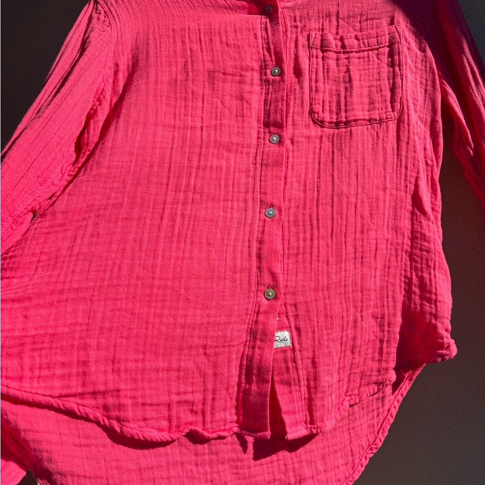 Rails Ellis Shirt Hibiscus XS - Picture 10 of 15